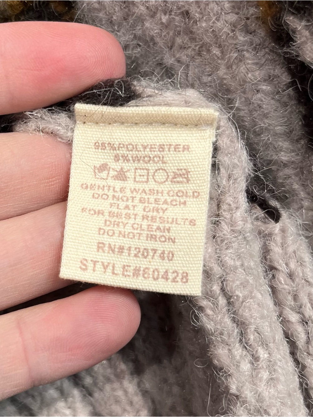 Mystree chunky knit cardigan oversized large - Picture 6 of 10